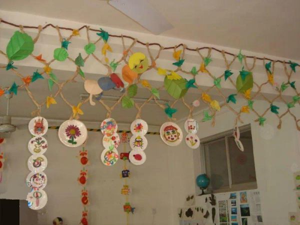 幼儿园环境布置:吊饰布置----幼儿作品展