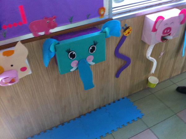 幼儿园玩教具制作:废旧材料----大象摸箱