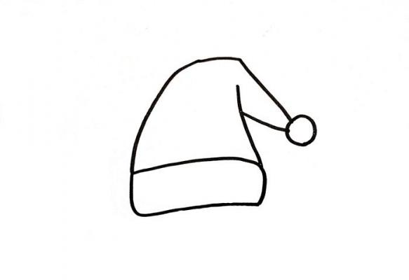 圣诞老人帽子怎么画